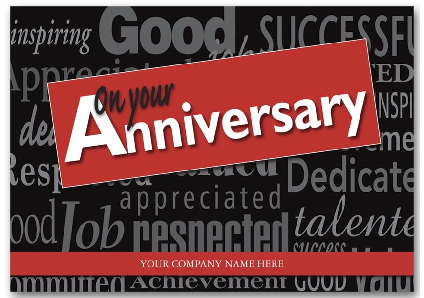 Product image for Banner Day Anniversary Cards - Item# 3EH047