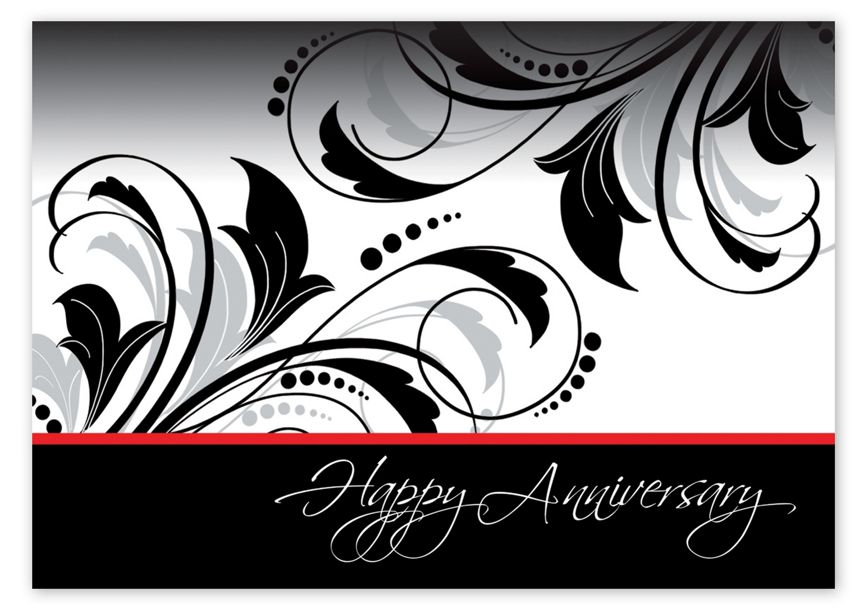 Product image for In The Black Anniversary Cards - Item# 3EH049
