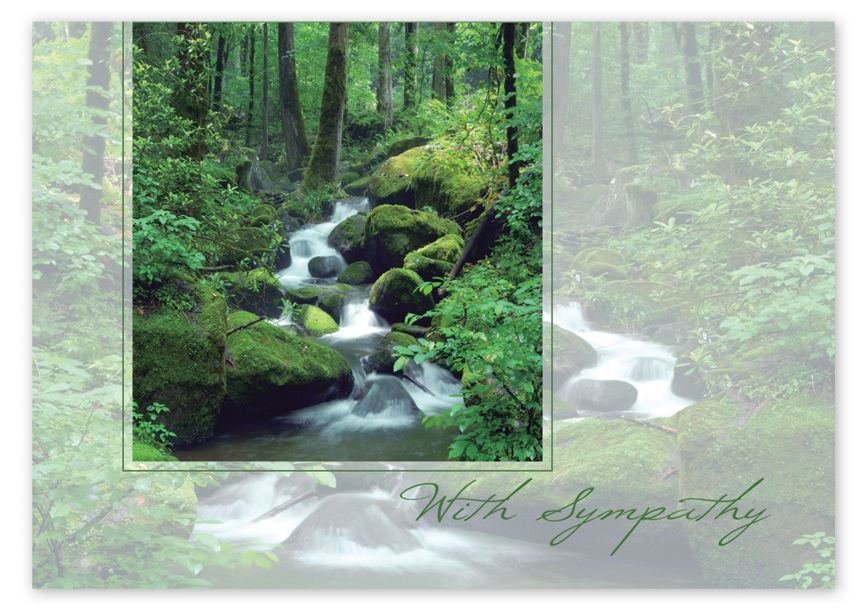 Product image for By The Stream Sympathy Cards - Item# 3EH050