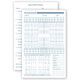 4060-Dental Health History Re Exam Records, Primary and Permanent4060
