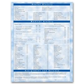 4067-Two-Sided Registration & History Form, Bright Skies Design4067