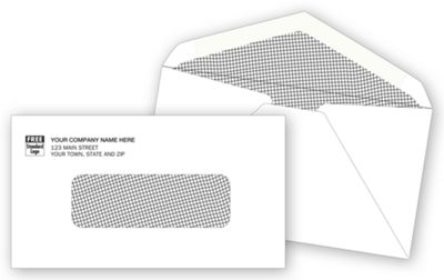 Business Envelopes - Custom Printed Single Window Envelope - 42 by ...