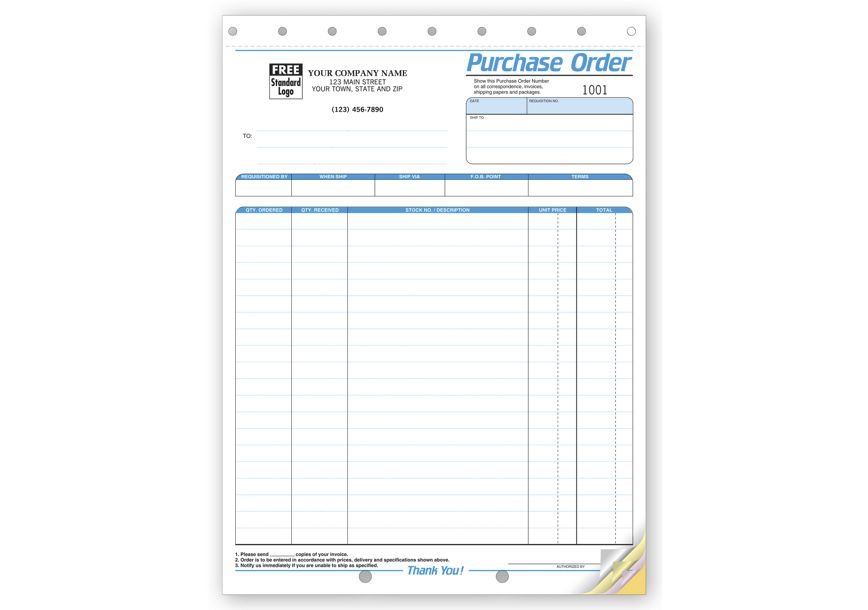 Product image for Purchase Orders - Large Multi-Color - Item# 4586