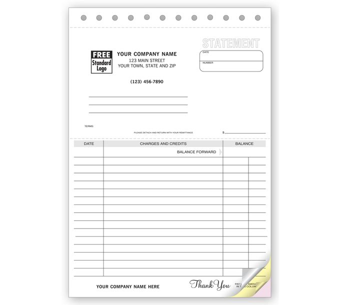 Business Forms - Classic Lined Carbonless Statements - 496 by Deluxe ...