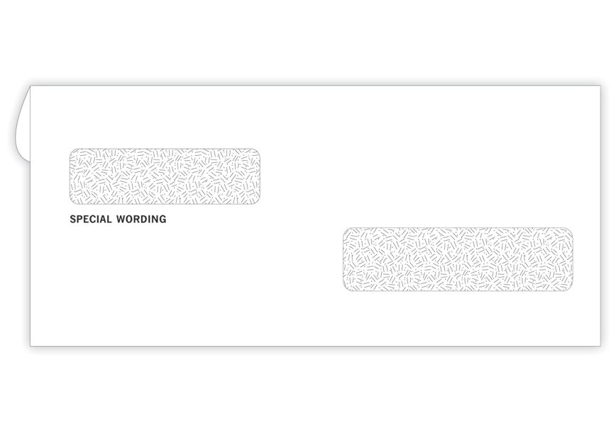 Product image for 2-Window Confidential Envelope 9 x 4-1/8 Address on Right - Item# 5014