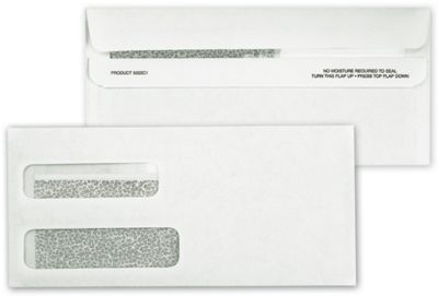 Business Envelopes - Double Window Confidential Self Seal Envelope ...