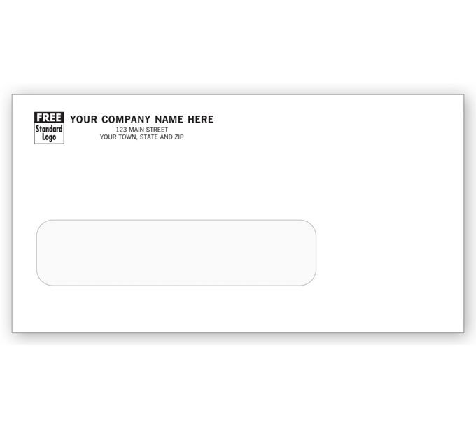 Business Envelopes Custom Printed Single Window Envelope 5026 by