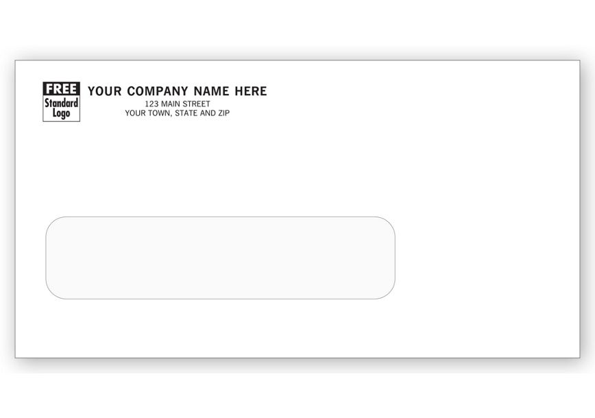 Product image for Single Window Envelope 6-7/8 x 3-5/8, Gummed Seal - Item# 5026