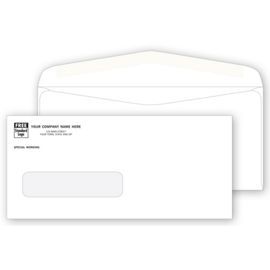 5036-Single Window Customizable Form Envelope, Gummed Seal5036