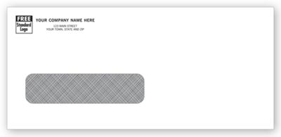 Business Envelopes - Custom Printed Single Window Confidential Envelope ...