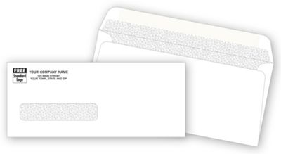 Business Envelopes - Custom Printed Single Window Confidential Envelope ...