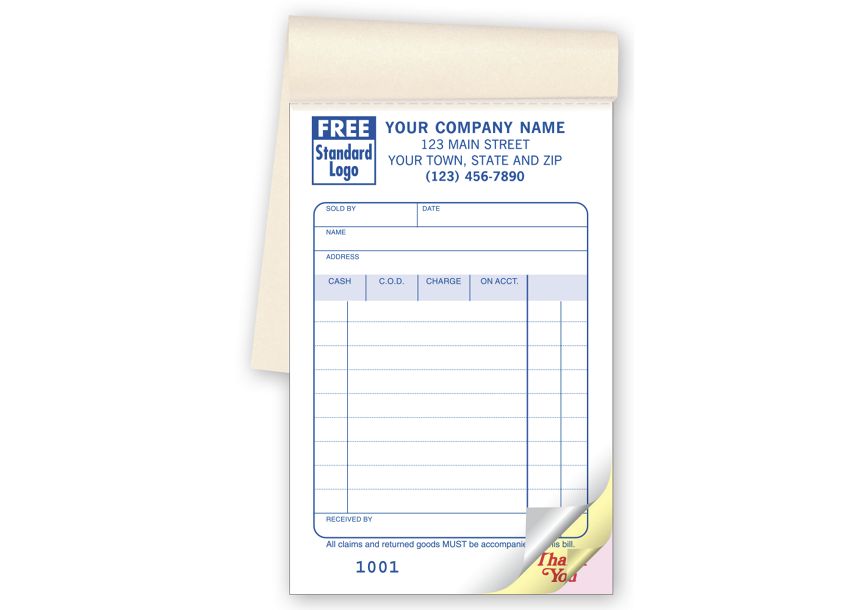 Product image for Multi-Purpose Sales Books, Classic Design, Pocket Size - Item# 50