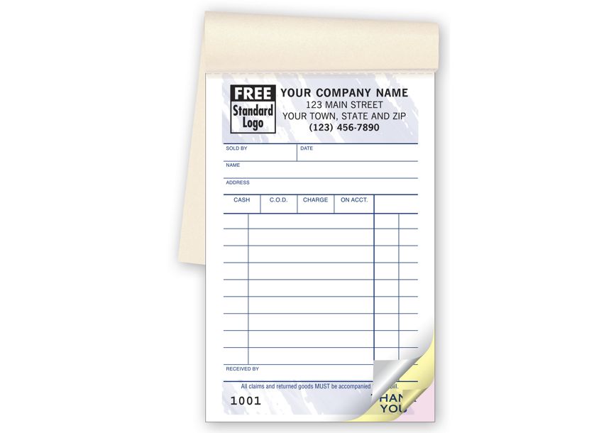 Product image for Multi-Purpose Sales Books, Colors Design, Pocket Size - Item# 50T