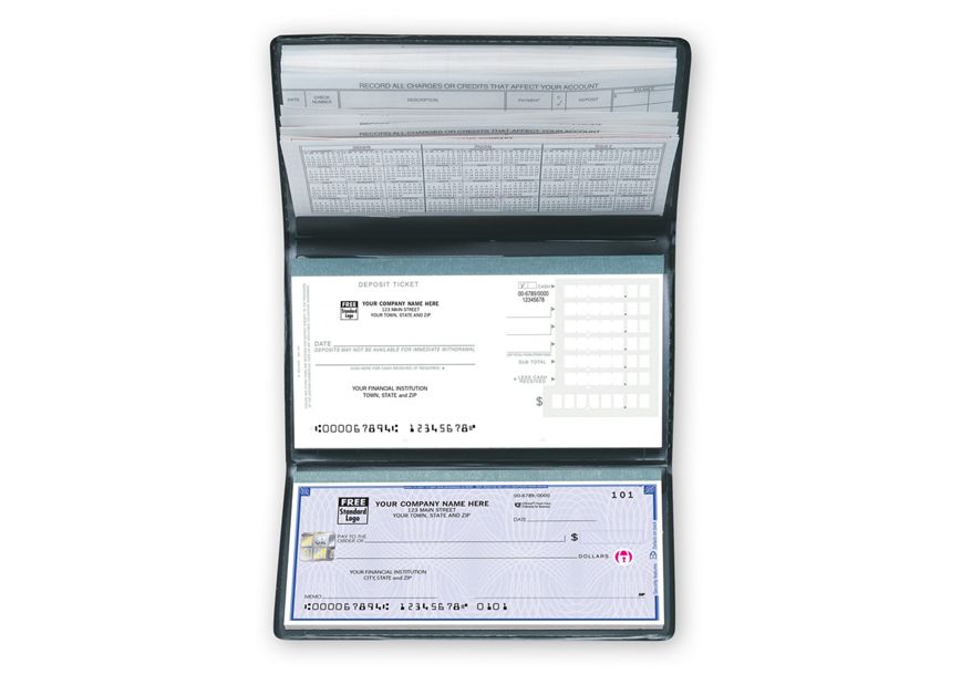 High Security 1 part Compact Checks Register Deposit Slips