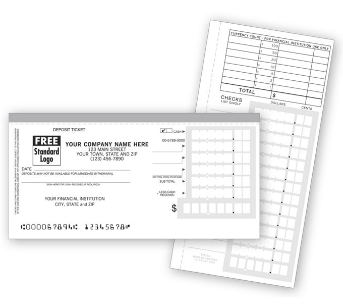 Deposit Slips Personal Size Deposit Tickets 51119N by Deluxe