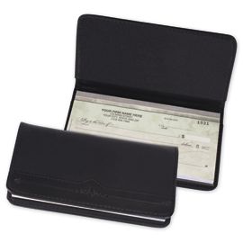 51214N-Personal Size Pyramid Black Leather Cover51214N