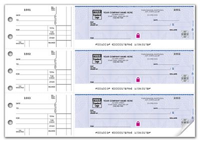 High Security Counter Signature Checks 3 On Page With Stubs   53221HS