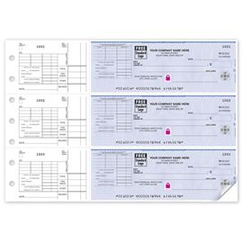 53223HS-High Security 3/Page Manual Checks, Corner Voucher End Stubs53223HS
