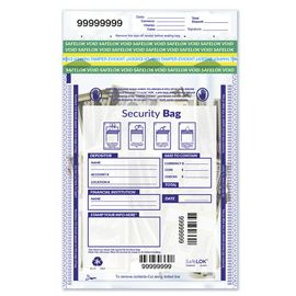 53853-10 x 15" Single Pocket Deposit Bag, Clear53853