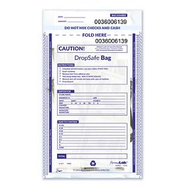 53863-5 x 9 1/2" Drop Safe Style Deposit Bag, Clear53863