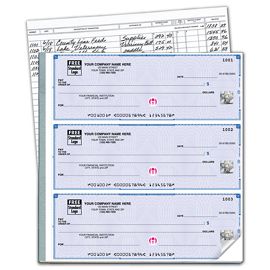 54031HS-High Security 3/Page Business Size Manual Checks w/Register54031HS