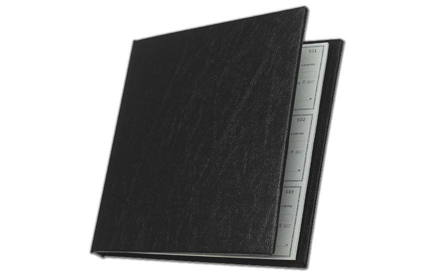Product image for 3-On-A-Page Checkminder Cover - Item# 54032N_black