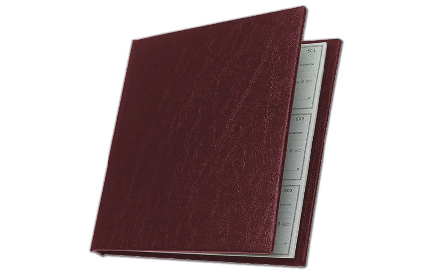Product image for 3-On-A-Page Checkminder Cover - Item# 54032N_burgundy