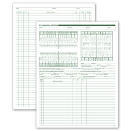 552-Dental Exam & Account Records, Two-Sided, White Ledger552