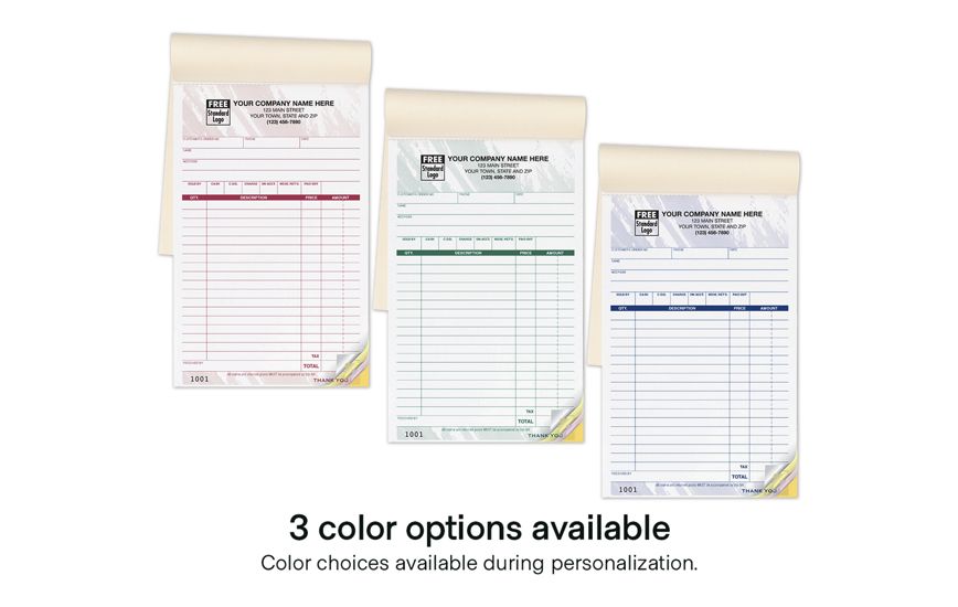 Product image for Multi-Purpose Sales Books Large Format, 2 Or 3 Part - Item# 55T_col