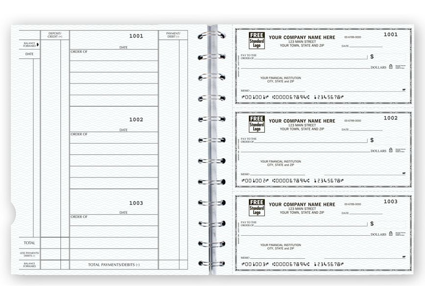 Product image for The Newport Deskbook, 3-On-A-Page Compact Size Checks - Item# 56400N