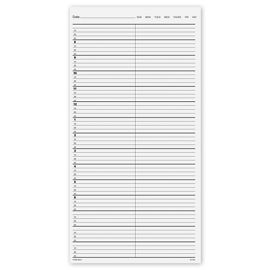 5819-Appointment Sheet Pads-2 Col Per Day, 15 Min5819