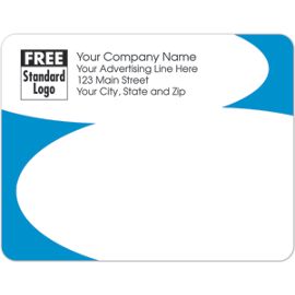 58231-Rectangular Mailing Label w/Blue Corners 5x3 7/858231