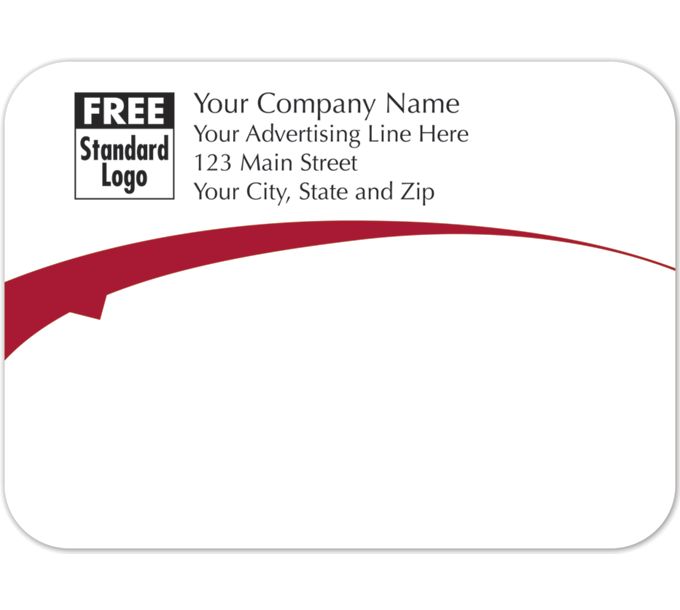 Mailing Labels - Rectangular Mailing Label | Red Arc - 58254-1 by ...