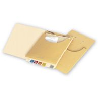 Expandable File Pockets, 40lb Kraft, 2 Hole Punch