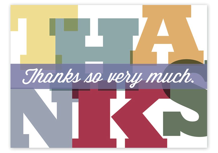 Product image for Grand Thanks Greeting Cards - Item# 5ED115