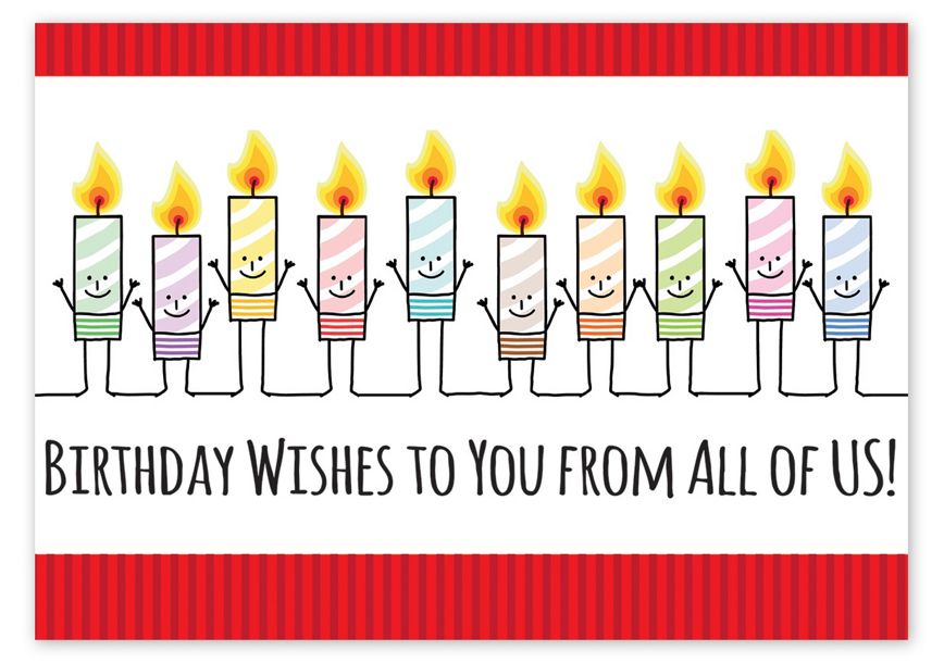 Product image for Candid Candles Birthday Cards - Item# 5EH108