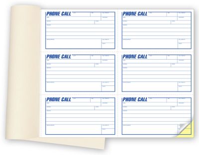Phone Message Book with Carbons - 6