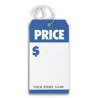 "Price" Tags, Large, Blue/White