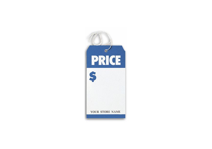 drawings blue price tag