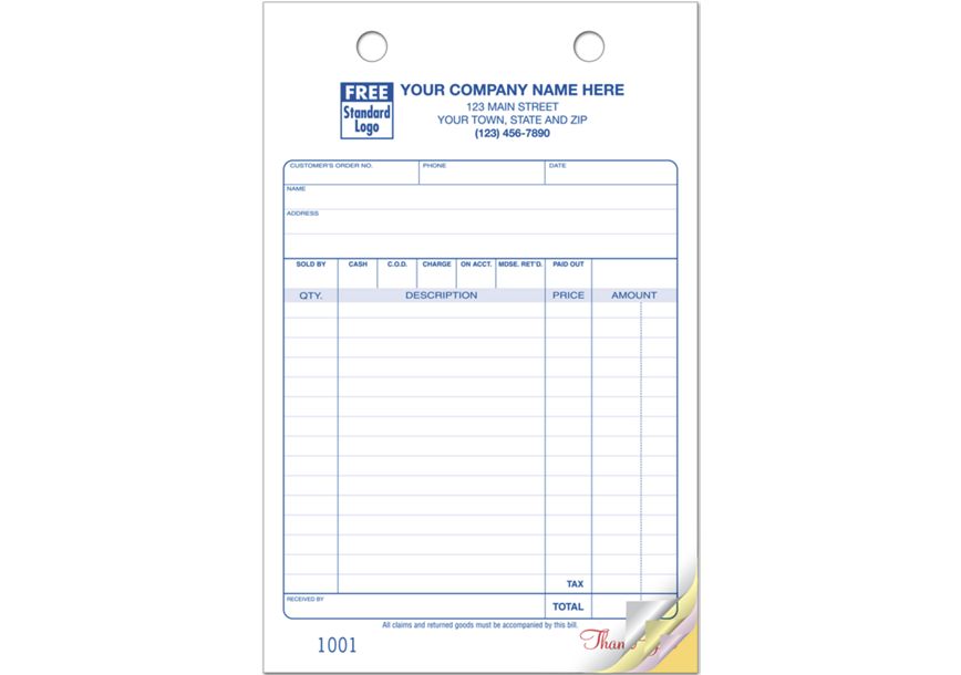 Product image for Multi-Purpose Register Forms, Classic Design, 5-1/2 x 8-1/2 - Item# 610