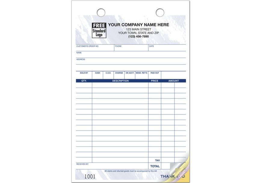 Product image for Multi-Purpose Register Forms, Color Design, 5-1/2 x 8-1/2 - Item# 610T