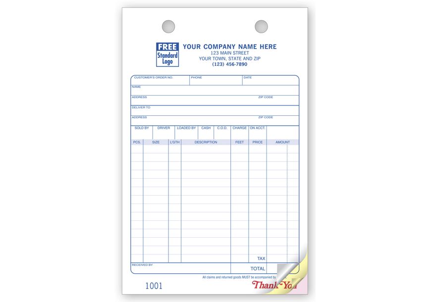 Product image for Building Materials Register Forms - Large Classic - Item# 612