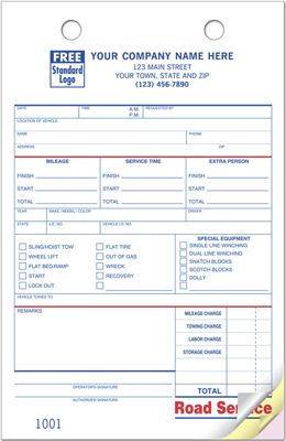 Custom Road and Towing Service Orders - Large Format - by Deluxe