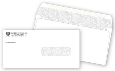 Business Envelopes - Custom Printed Single Window Confidential Claim ...