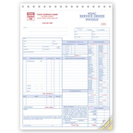 6501-Service Orders, HVAC, w/Checklist, Large Format6501