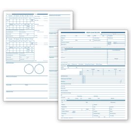 6502-Optometry Vision Exam Records, Two-Sided, White Ledger6502