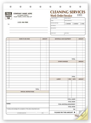 Cleaning Company Contract - Work Orders - 6527 by Deluxe | Deluxe.com