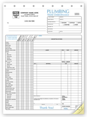 cleaning job for application form With Forms Invoice Checklist, Receipts Plumbing & 6540