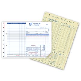 654-Garage Repair Orders - Large with Side-Stub Carbonless654