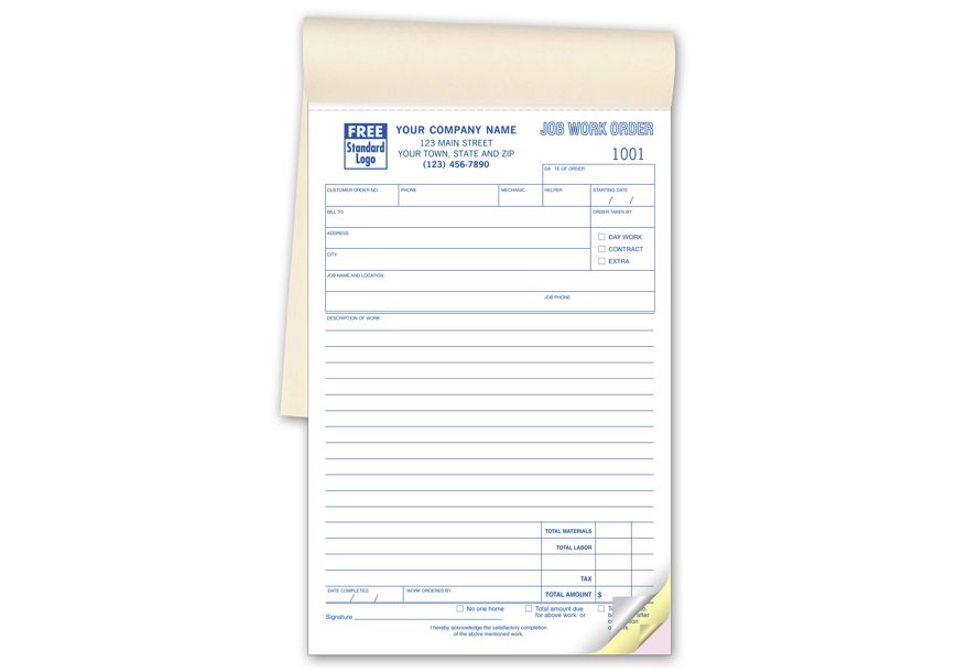 Product image for Job Work Orders - Booked - Item# 6558B